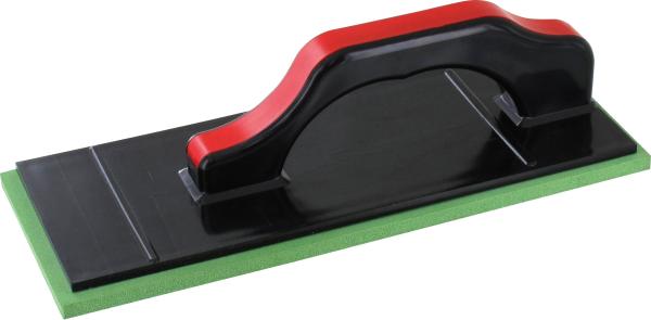 Großflächenfuger 30x12cm mit Moosgummi grün, 8 mm vorne