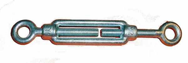 Spannschlossmutter DIN 1480 M 12 mit 2 oesen verzinkt 1 SET vorne