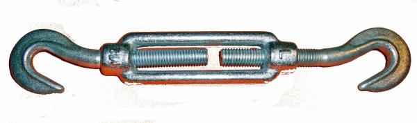 Spannschlossmutter DIN 1480 M 8 mit 2 Haken  verzinkt 1 SET vorne