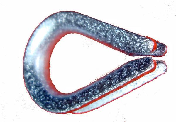 Seilkausche 4mm verzinkt vorne