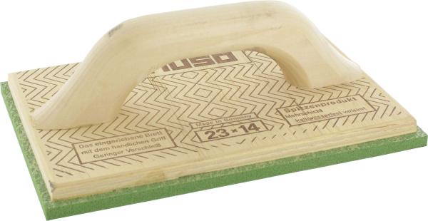 TRIUSO-Reibebrett 12 x 24 cm m.grünem B.10 mm, Griff verkü. vorne