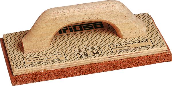 TRIUSO-Reibebrett 14 x 28 cm mit rotem B.18 mm vorne