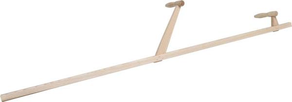 Holz-Sensenbaum 150cm Esche mit zwei Holzgriffen o. Ring vorne