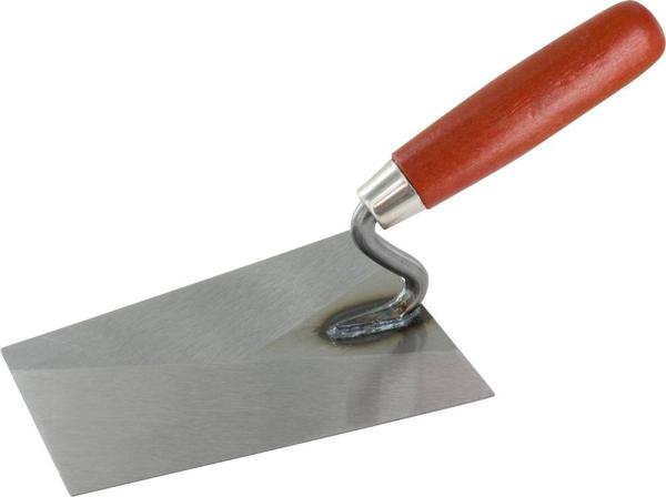 Kantige Kelle, 160 mm mit rotem Griff vorne