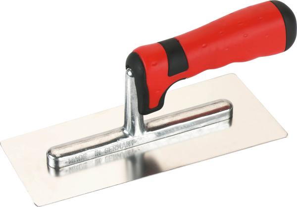 Glättekelle ""Venezia"" 200x80/ 90mm, Edelstahl, 2K-Griff vorne""