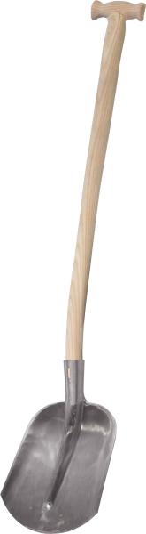 Emsländer Schaufel mit Eschen- T-Stiel, 26x22cm, geschmiedet vorne