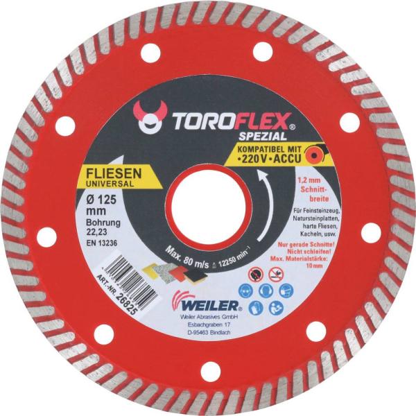 Diamant-Trennscheibe 115x1,2mm für Fliesen,Kacheln,Feinstein vorne