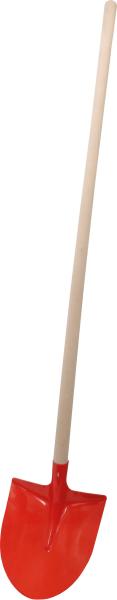 Frankfurter Schaufel m. Aufbug 27x30 cm,Buchenstiel,rot lack. vorne