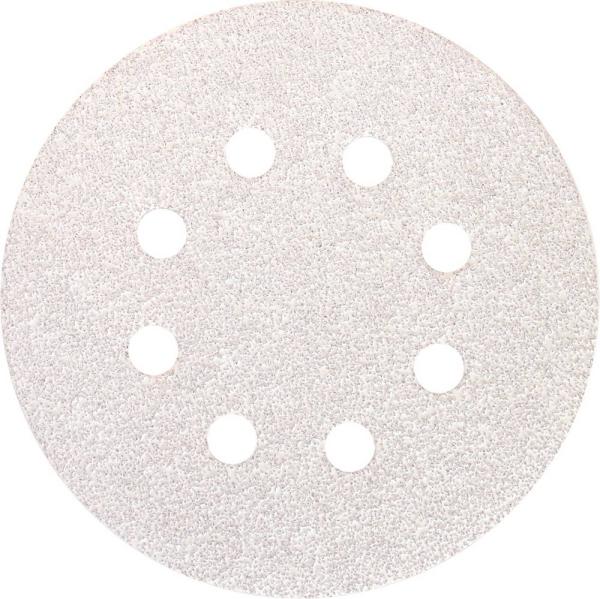Haft-Schleifblätter für Lacke gelocht,  125 Korund, Korn 80 vorne
