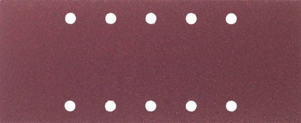 Schleifstreifen, 115x280 gelocht, Phenolharz, Korn 120 vorne