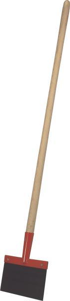 Federstahl-Stoßsch. 150x1,0 mm lack., mit Stiel vorne