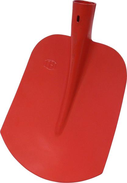 Holländer Schaufel,30x25cm,rot pulverbeschichtet, ohne Stiel vorne