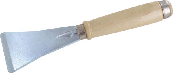 Betonstemmspachtel 60mm schlagfester Holzgriff vorne