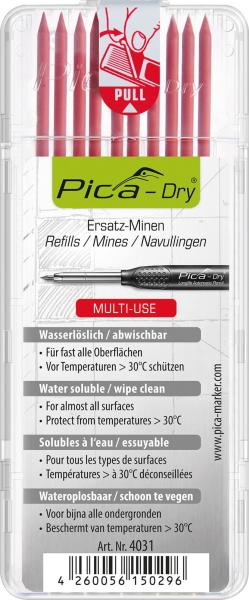 PICA-DRY Ersatzminen Basic 4xgrau, 2xrot, 2xgelb