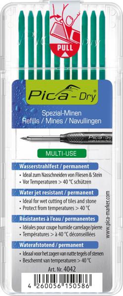 PICA-DRY Ersatzminen grün 10 Stück,für trocken u.feucht