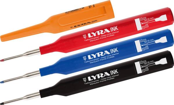 LYRA-INK Tieflochmarker blau vorne
