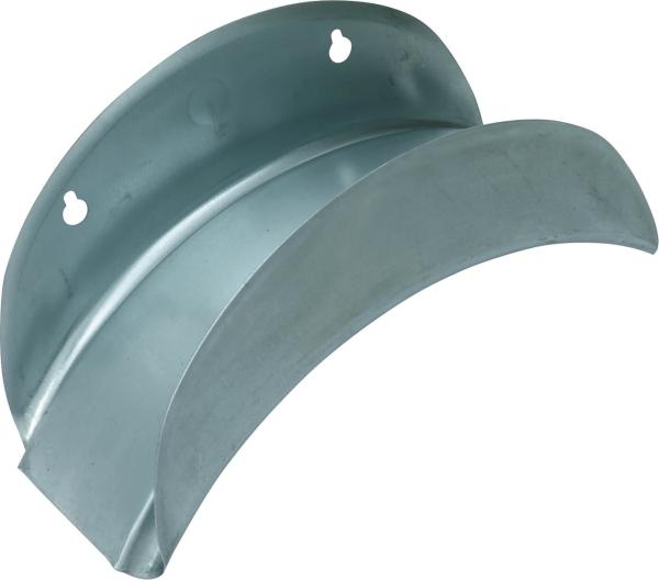 Schlauchhalter, aus sendzimir- verzinktem Stahlblech vorne