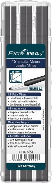 PICA-BIG-DRY Minenset ANILINE 2.0 ALL Wetter Mine,12xgraphit vorne