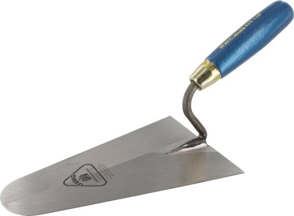 Rheinische Maurerkelle 220 mm Klinkerkelle ""Jung Henkelmann"" vorne""