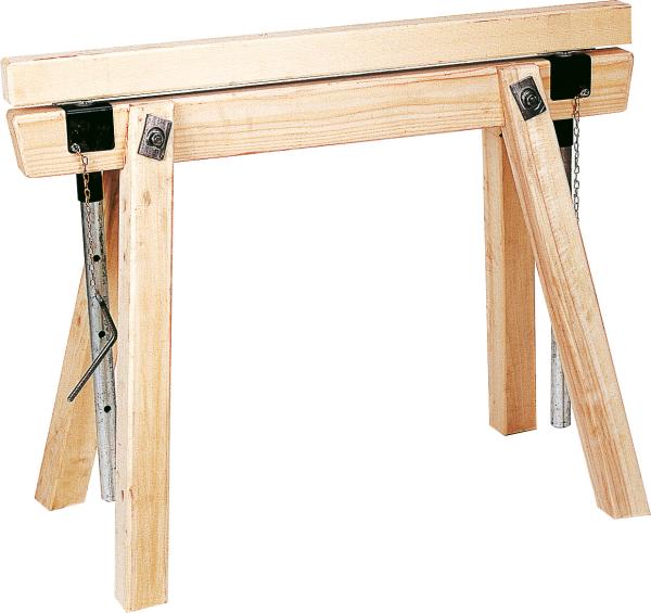 Gerüstbock höhenverstellbar Balken 100 cm, Höhe 70-130 cm
