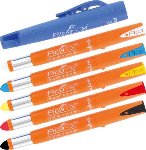 PICA GEL Signalmarker schwarz gelartige Farbpaste vorne