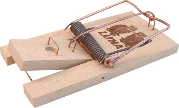 Rattenfalle ""LUNA"" auf Karte Buche,Holzwippe u.Köderbügel vorne""