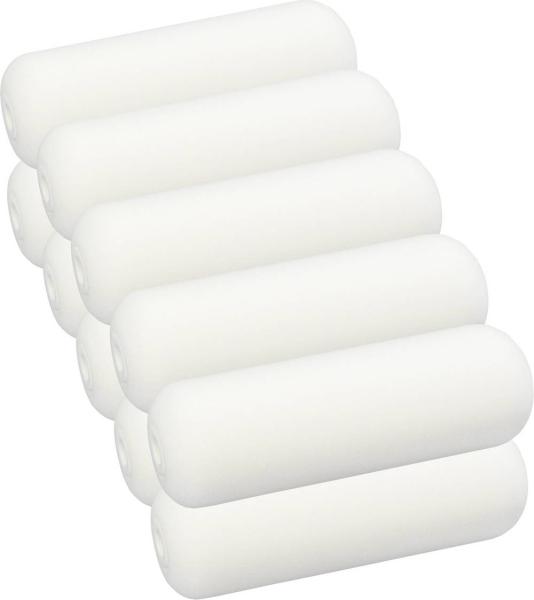 Farbroller 10cm, Schaumstoff- walze,seitl.abgerundet, 2Stück