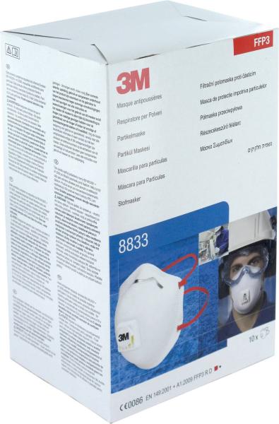 3M-FFP3 R, 1 Stück im Beutel mit Ventil