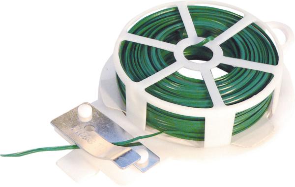 Blumendraht, grün, mit Ab- schneider, 1x30m x 0.7mm vorne