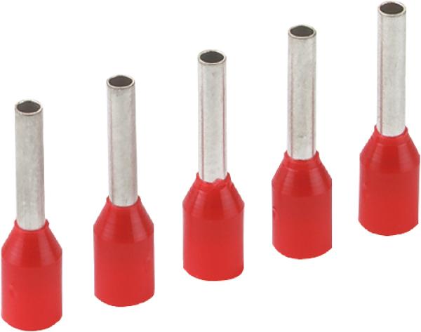 Aderendhülse 1,5qmm, 100 Stück Kunststoffkragen schwarz vorne