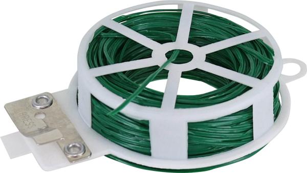 Blumendraht 0,7mm x 30m, grün mit Abschneider vorne