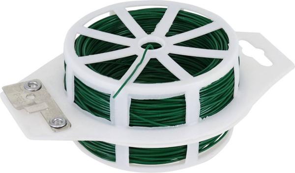 Blumendraht 1,0mm x 50m, Kst., weicher Eisenkern, im Spender vorne