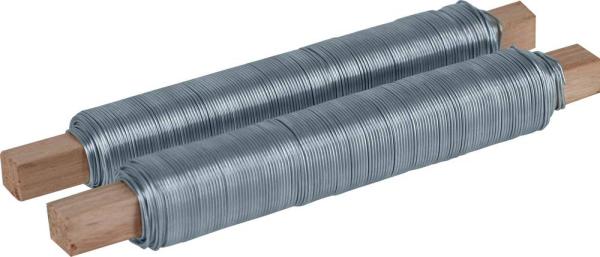 Blumenbindedraht verzinkt, 0,7mm x 40m, 100g, 2 Stück vorne