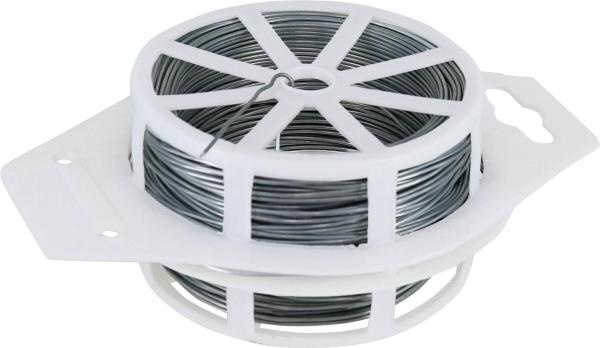 Blumendraht 1,0mm x 50m, ver- zinkt vorne