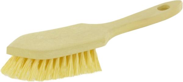Stielbürste 27cm, Kranzbart spitzer Kopf, Kunststoffkörper vorne