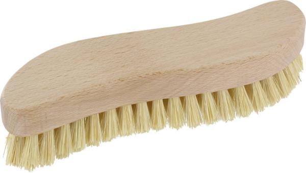 Waschbürste S-Form, 20cm,Fibre natur, Scheuerbürste vorne