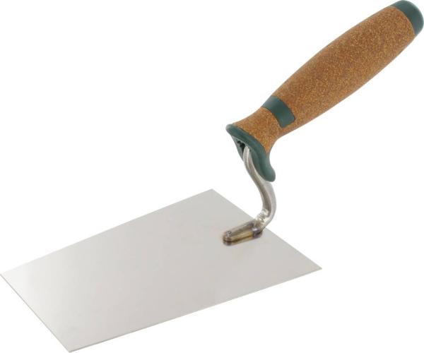 Maurerkelle S-Hals 160mm, Serie Kork, rostfrei vorne