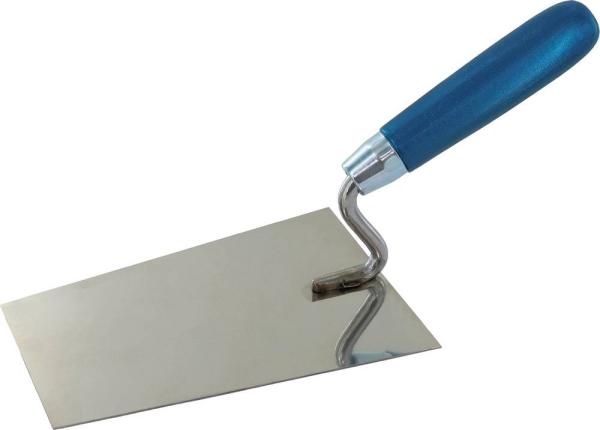 Maurer-u.Stukkateurkelle 160mm mit Schwanenhals, Edelstahl