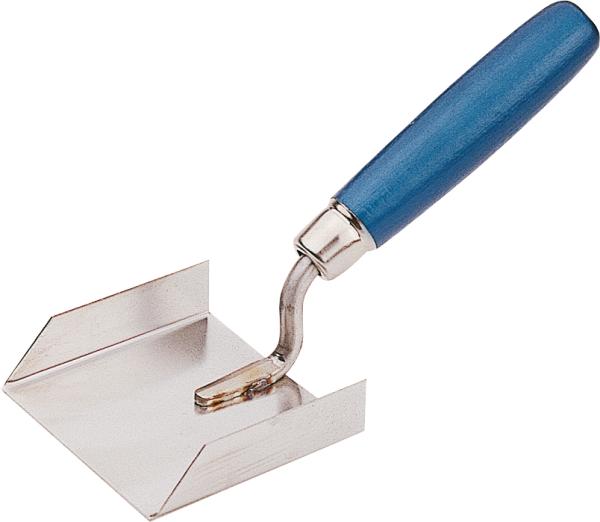 Stukkateurecksp. beidseitig aufgeb. 80x80x20 mm, Edelstahl vorne