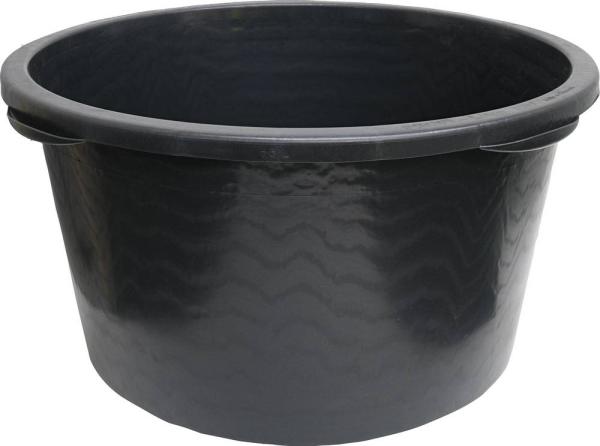 Mörtelkübel 65l, schwarz, Literskala vorne