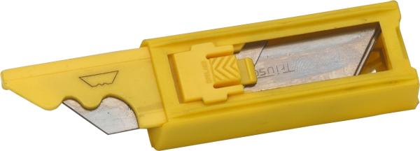 Trapezklingen 10 Stück in Vorratsbox vorne