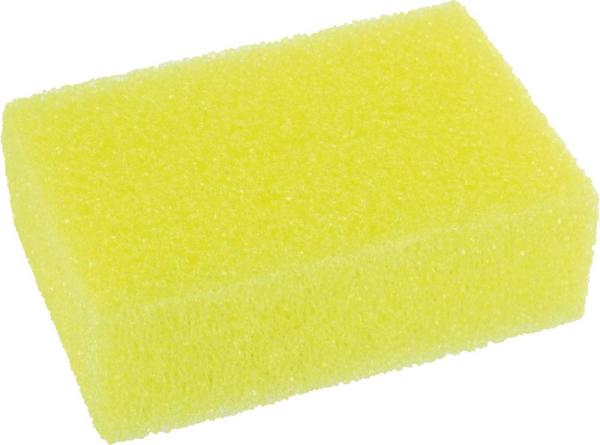 Glasporenschwamm 150x100x50mm gelb, Epoxidschwamm hart vorne