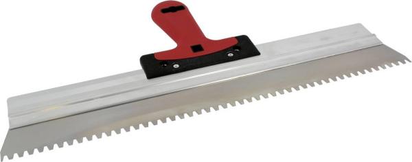 Fassadenspachtel 475mm, Tra- pezzahnung für Trockenbau vorne