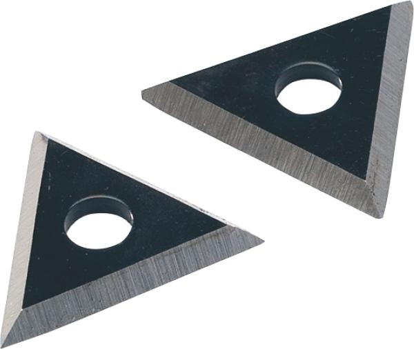 Dreieckhartmetallklinge 24mm, 2 Stück f. Farschaber, Premium vorne
