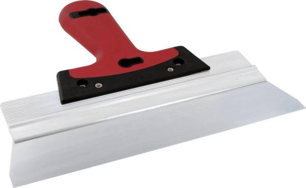 Fassadenspachtel 475 mm mit Alu-Schiene, Edelst. vorne