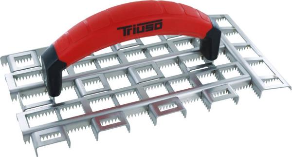 Schleifraspel CrocoMax 28x14cm Edelstahl rostfrei, 2-K Griff vorne