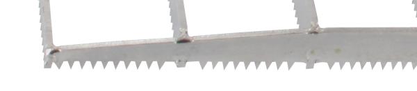 Gitterrabott gezahnt,Edelstahl 32x15cm,"Schleifwunder" mittel