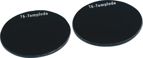 Schweißerschutzgläser, grün Farbe 5, 1 Paar, D=50mm vorne