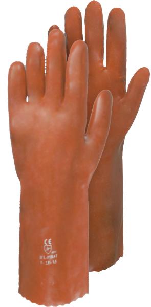 PVC-Handschuh 35 cm, mit langen Stulpen vorne