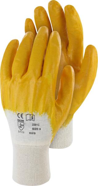 Sun Grip Premium Gr. 7 Baumwollträger/Nitril gelb vorne